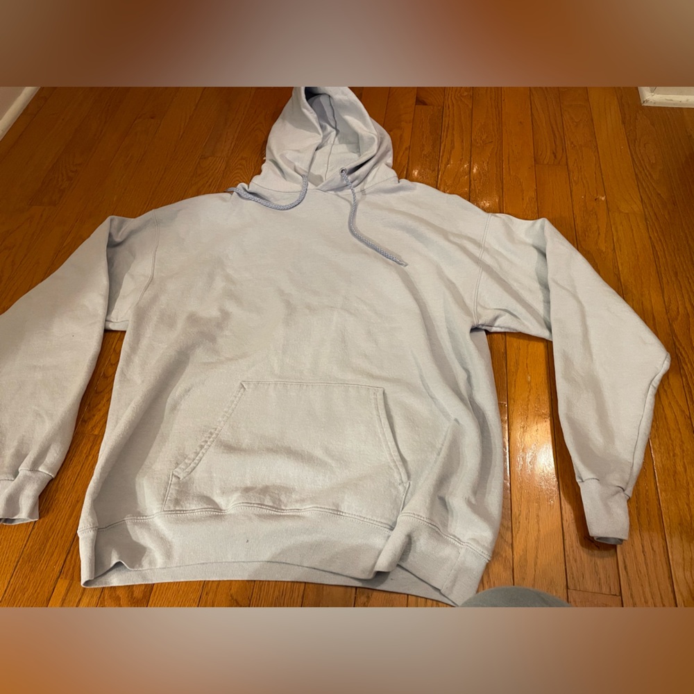 Light blue Hanes sweatshirt